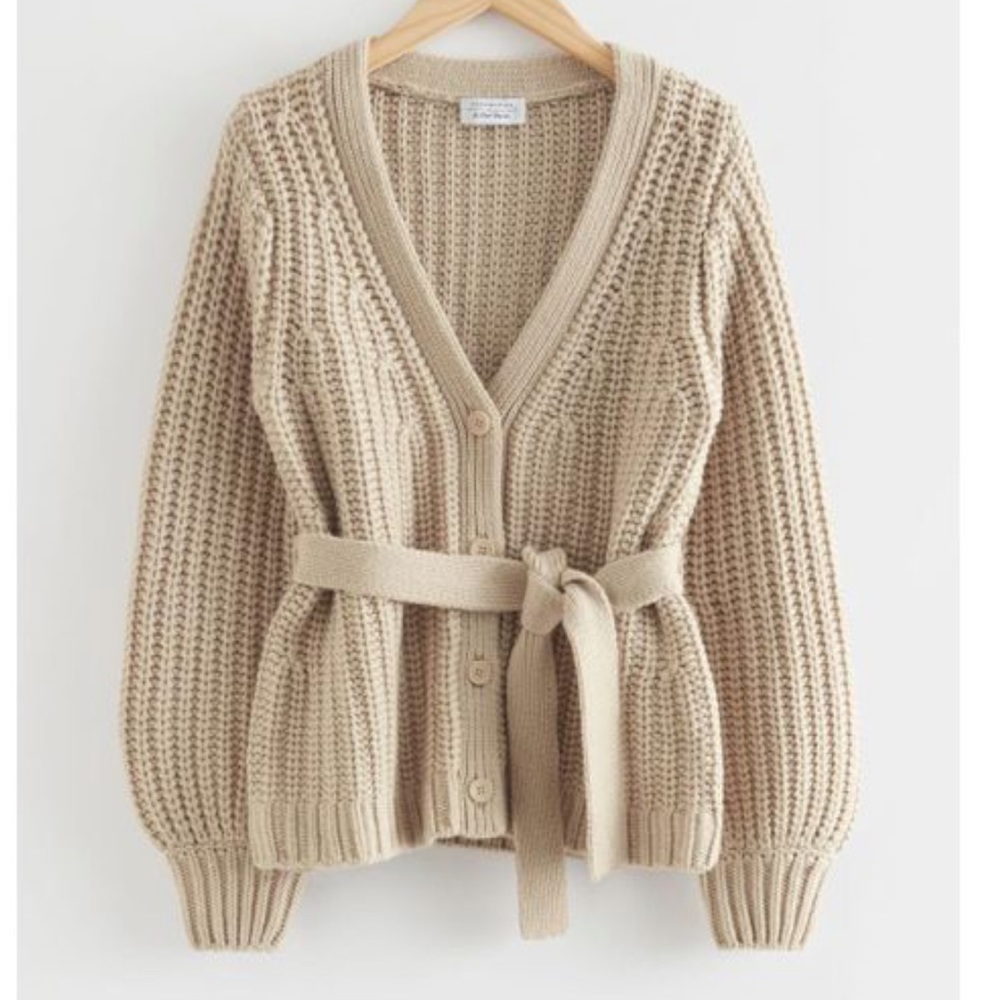 & Other Stories Belted Cardigan